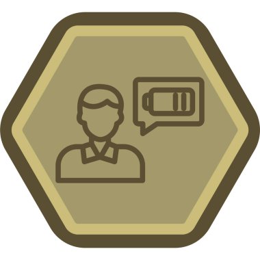 avatar. Web simgesi basit illüstrasyon