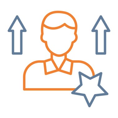 yıldız simgesi vektör illüstrasyonu