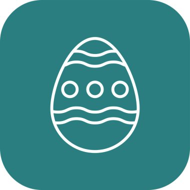 Paskalya yumurtası simgesi soyut bir grupta izole edildi