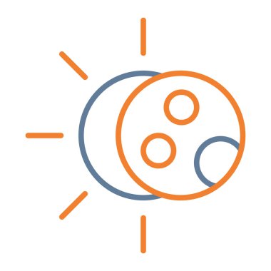 Güneş ikonu. vektör illüstrasyonu