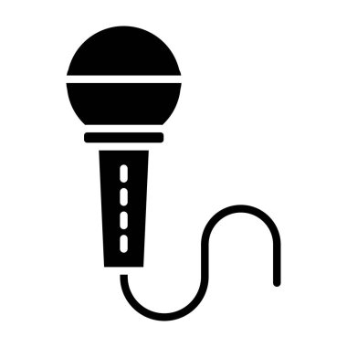 hoparlör vektör illüstrasyon tasarımlı mikrofon