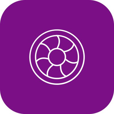 güzel lotus vektör çizgisi simgesi