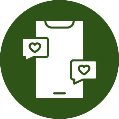 Bir kalp simgesinin vektör illüstrasyonu