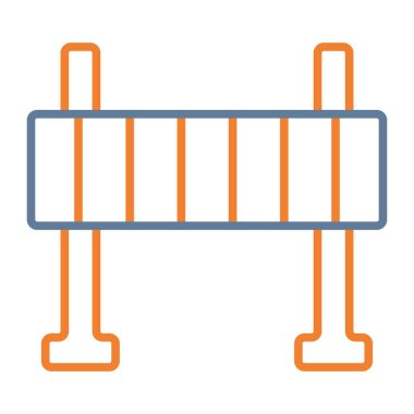 ahşap çit simgesi, vektör illüstrasyonu