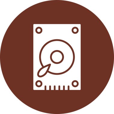 Disk. Web simgesi basit illüstrasyon