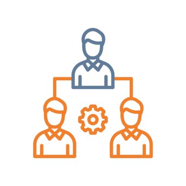 İnsan simgesinin vektör illüstrasyonu