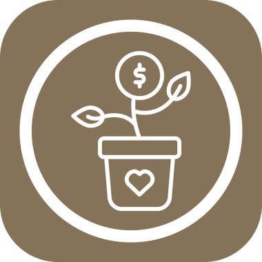 çiçek simgesi vektör illüstrasyonu