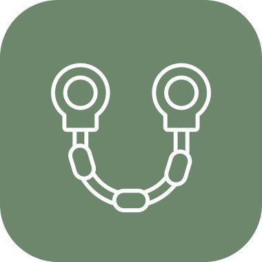 Benzersiz kulaklık vektör çizgisi simgesi