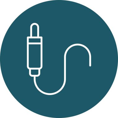 Eşsiz Elektrik Eklenti Vektör Satırı Simgesi