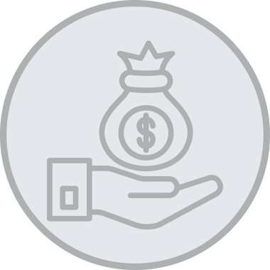 Doları vektör simge işareti simge vektör çizim kişisel ve ticari kullanım için..