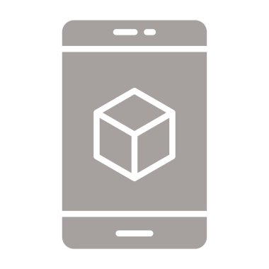 Cep telefonu simgesi, vektör illüstrasyonu