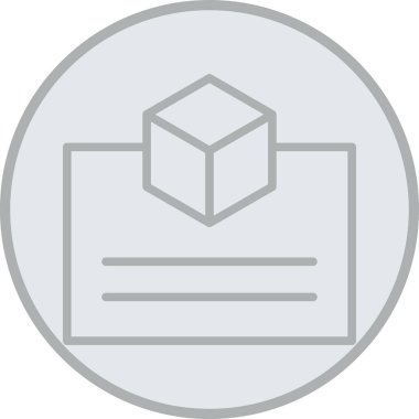 Paket teslim simgesi, vektör illüstrasyonu