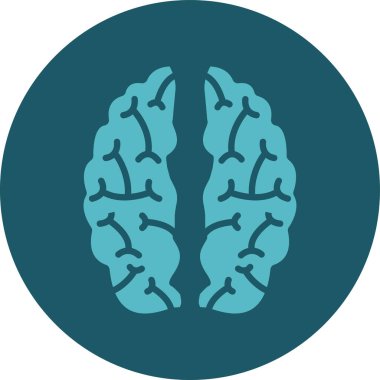 Beyin. Web simgesi basit tasarım