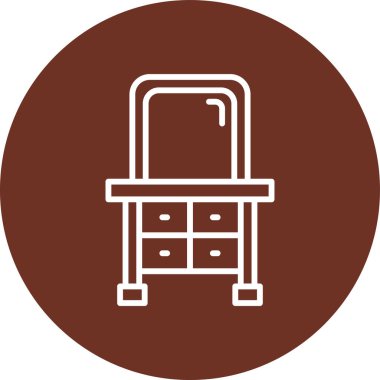 mobilya ikonu vektör illüstrasyonu