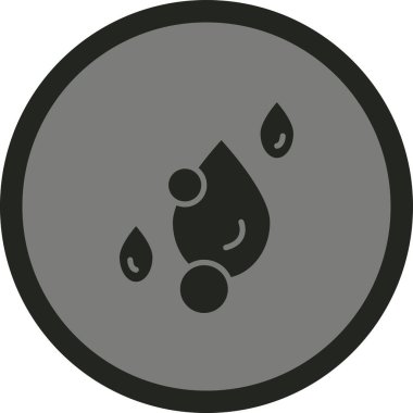 Su damlası ikonu. vektör illüstrasyonu