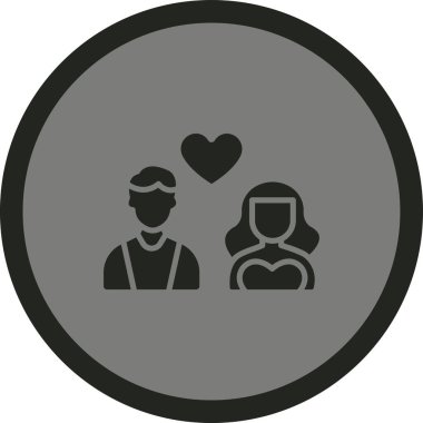 aşk simgesi, vektör illüstrasyonu