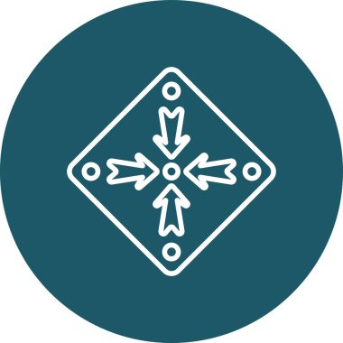 Oklar. Web simgesi basit illüstrasyon