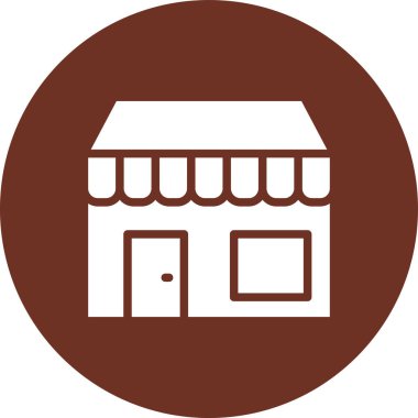 Mağaza. Web simgesi basit illüstrasyon