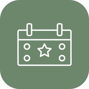 Satır illüstrasyonunun eşsiz vektör simgesi