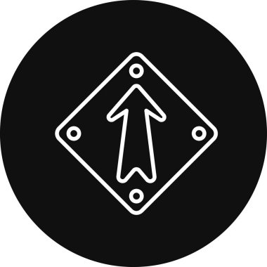 Yol tabelası. Basit tasarım