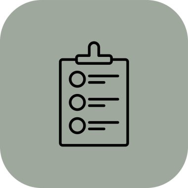 benzersiz liste satır vektör simgesi