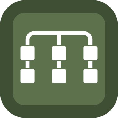 Web ve mobil için veritabanı vektör simgesi