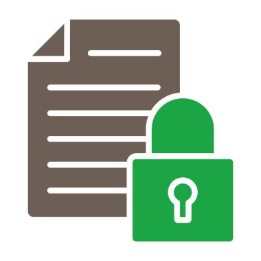 belge simgesi, vektör çizimi