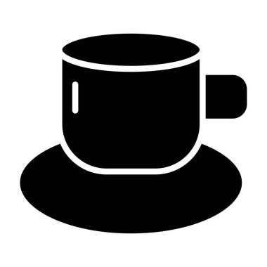 kahve simgesi, vektör illüstrasyonu