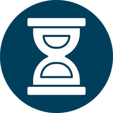 Kum saati. Web simgesi basit illüstrasyon