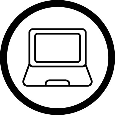 Bilgisayar. Web simgesi basit illüstrasyon