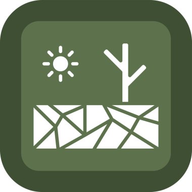 Ağaç simgesinin vektör illüstrasyonu