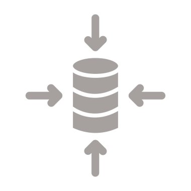 Sıkıştırma web simgesi, vektör illüstrasyonu