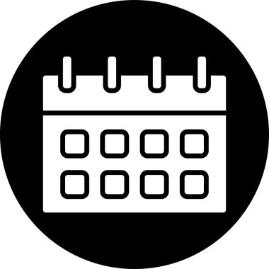 Takvim. Web simgesi basit illüstrasyon