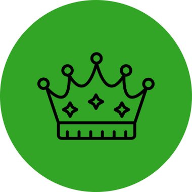 taç vektör simgesi modern basit illüstrasyon