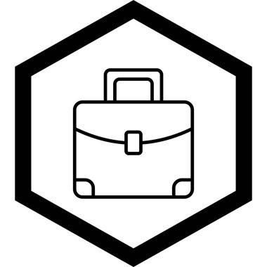 Bir torba simgesinin vektör illüstrasyonu