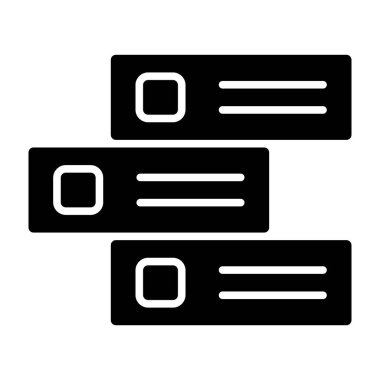 Beyaz arkaplanda izole edilmiş sunucu kabartma simgesi