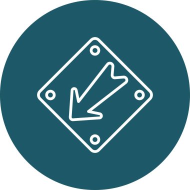 ok aşağı vektör simgesi. resim biçimi yuvarlak tuş, mavi renk, beyaz arkaplan üzerindeki düz simge simgesidir..