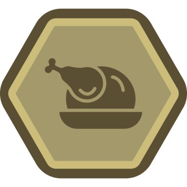 Gıda simgesinin vektör illüstrasyonu