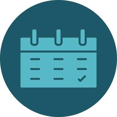 Takvim simgesi vektör illüstrasyonu