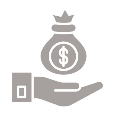 Yatırım web simgesi, vektör illüstrasyonu