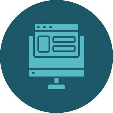 Web vektör simgesi tasarımı