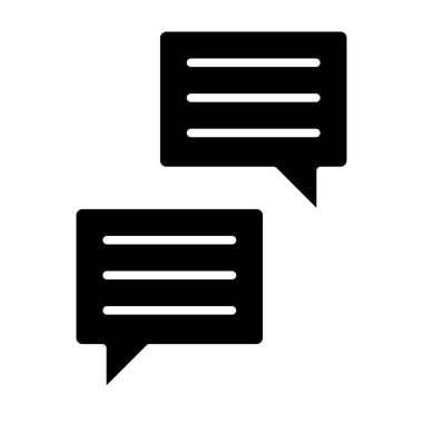 Konuşma baloncukları ikon vektör çizimi