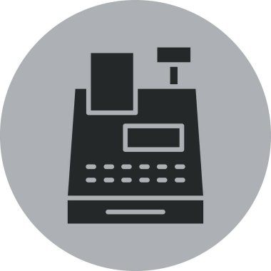 Kahve makinesi ikonu. Web için kahve makinesi vektör simgelerinin basit bir çizimi. beyaz arkaplanda izole