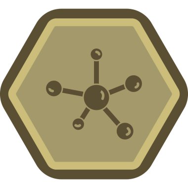 atom simgesi, vektör illüstrasyonu