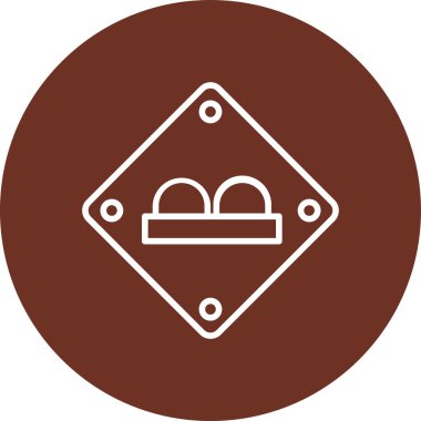 Olaysız web simgesi, vektör illüstrasyonu