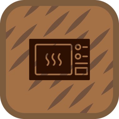 Bir soba simgesinin vektör illüstrasyonu