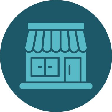 dükkan simgesi vektör illüstrasyonu