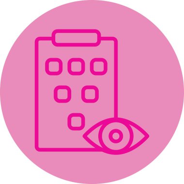 Göz simgesi vektör illüstrasyonu