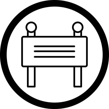 Bir b eksikliği simgesinin vektör çizimi