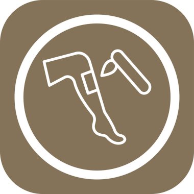 Çekiç. Web simgesi basit tasarım